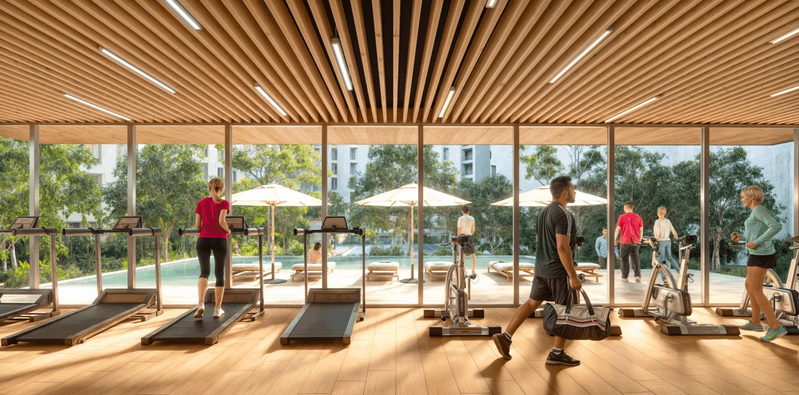 Interior del gimnasio