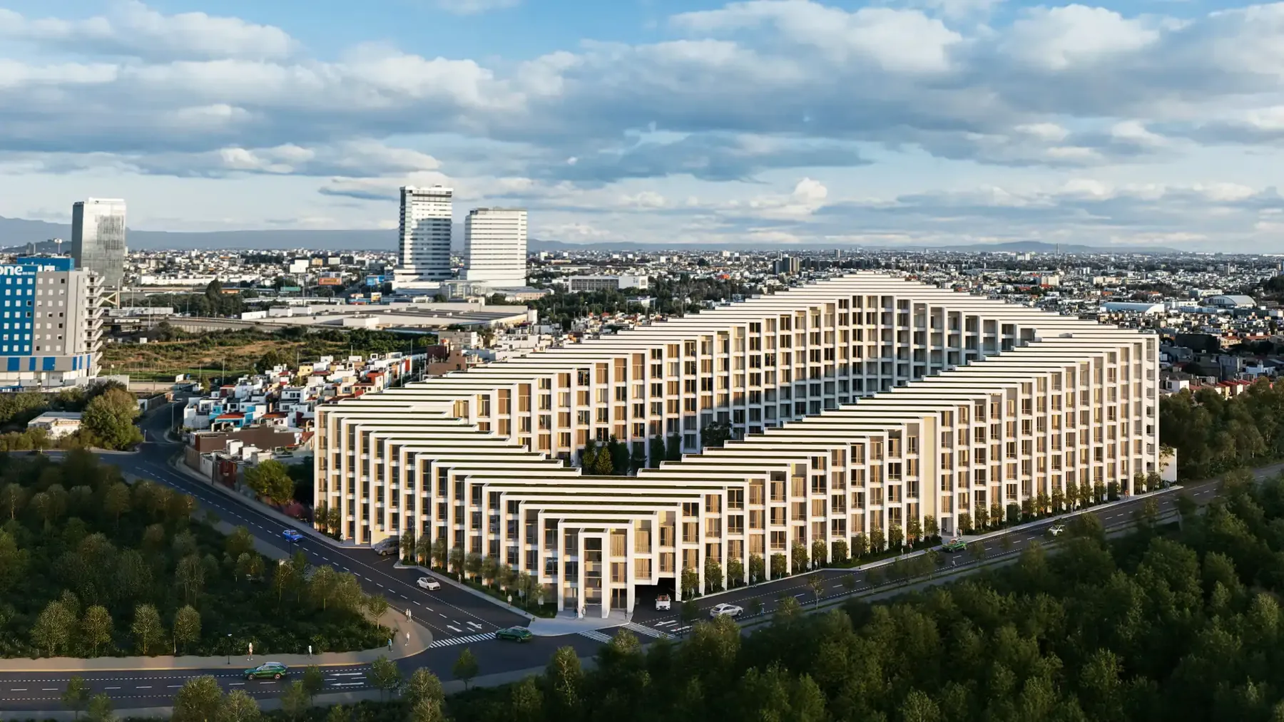 Basáltica Residences, vista aérea